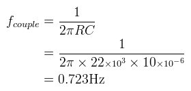 Input coupling high pass filter