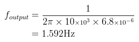 Output AC couple high pass filter (10kΩ load assumed)