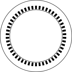 An example encoder wheel