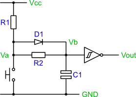 A Switch debouncing circuit