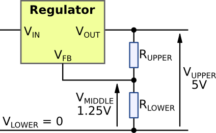 Potential divider example