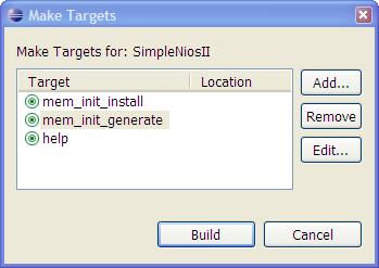 Create the memory initialisation file