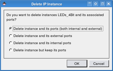 GPIO Disconnect Dialog