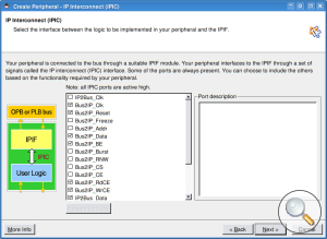 Create Peripheral Wizard