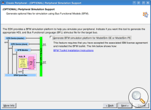 Create Peripheral Wizard